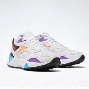 Reebok white AZTREK shoes colourful - 8